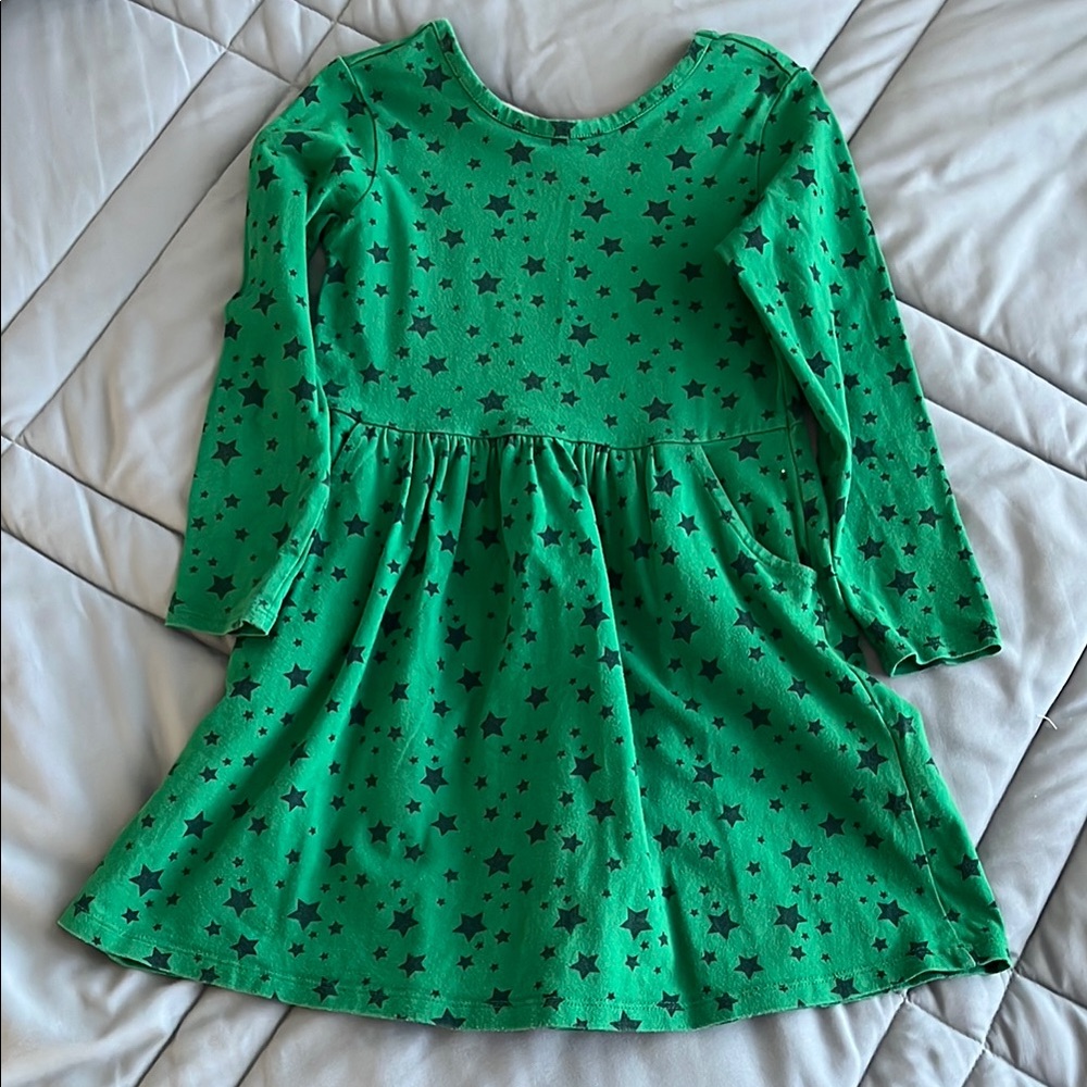 GAP - Green Star Pattern Kids Dress